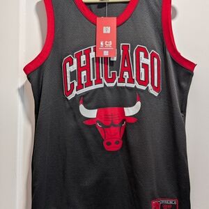 Chicago Bulls Men's Basketball Jersey - Black and Red
